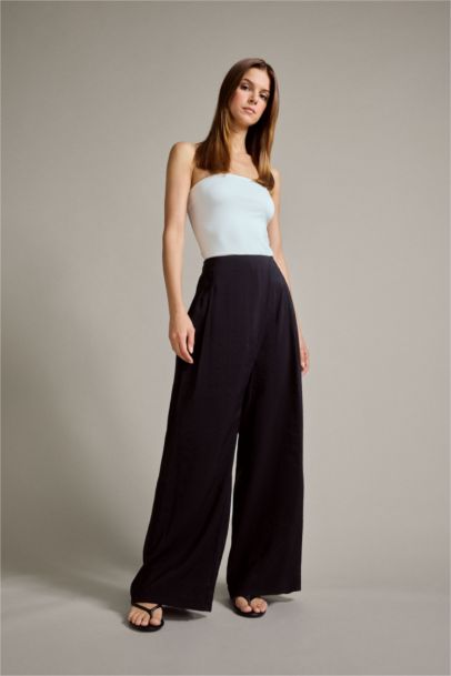 Relax Fit Regular Hem modal Trousers