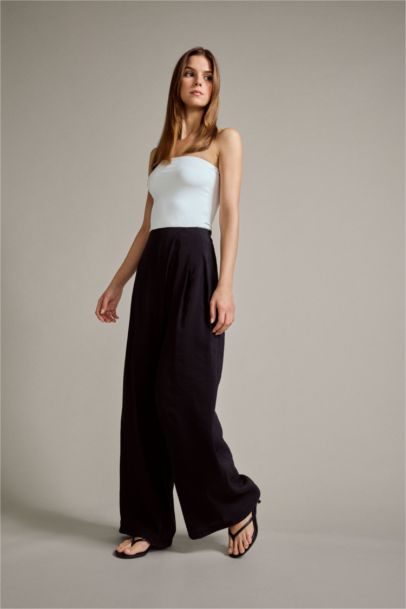 Relax Fit Regular Hem modal Trousers