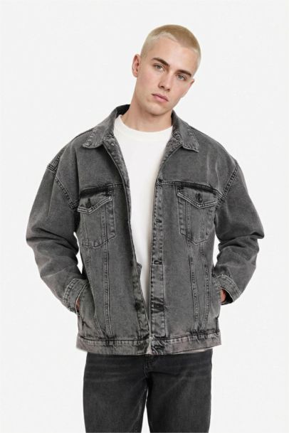 جاكيت جينز اوفر سايز