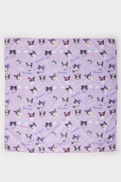 Kuromi Desenli Saten Şal Kız Çocuk