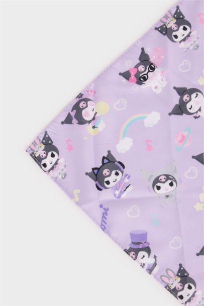 Kuromi Desenli Saten Şal Kız Çocuk