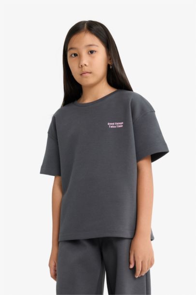 سيت بناتي تيشيرت وبنطلون بجامة - قطعتين