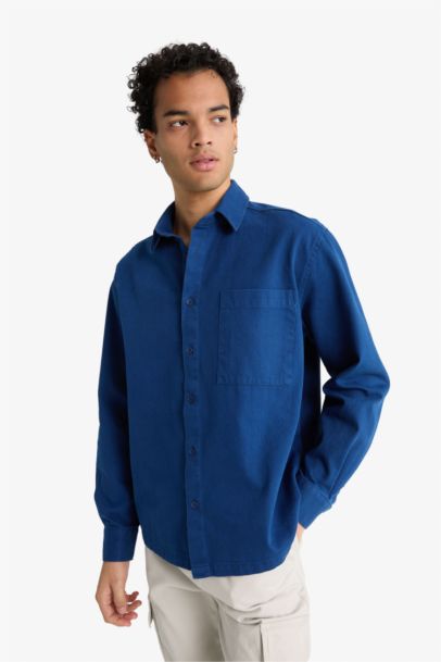 Boxy Fit Long Sleeve Shirt