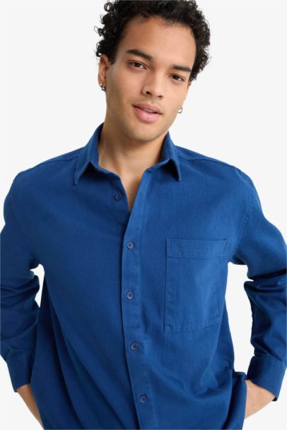 Boxy Fit Long Sleeve Shirt