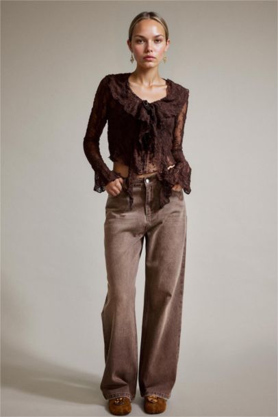 Wide Leg Geniş Bol Paça Jean Pantolon