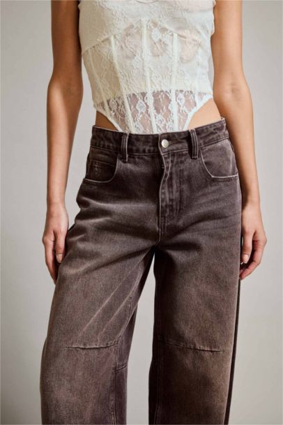 Wide Leg Geniş Bol Paça Bilek Boy Jean Pantolon