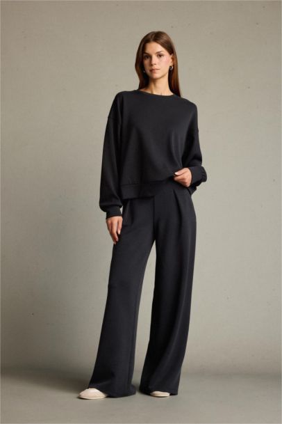 Regular Fit Normal Bel Düz Paça Modal Pantolon