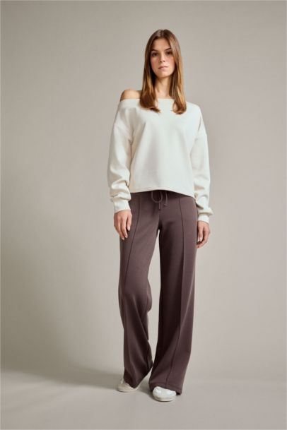 Relax Fit Normal Bel Düz Paça Modal Pantolon