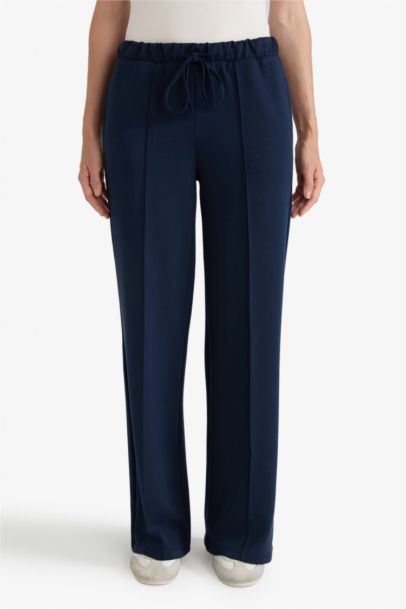 Relax Fit Normal Bel Düz Paça Modal Pantolon