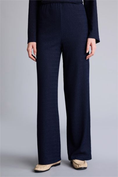 Straight Fit Regular Hem Trousers