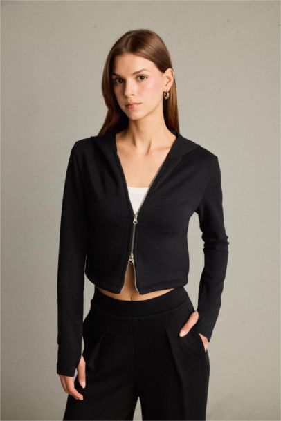 Hooded modal Cardigan