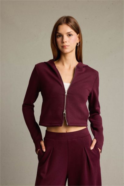 Hooded modal Cardigan