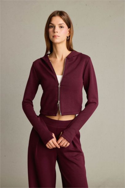 Hooded modal Cardigan