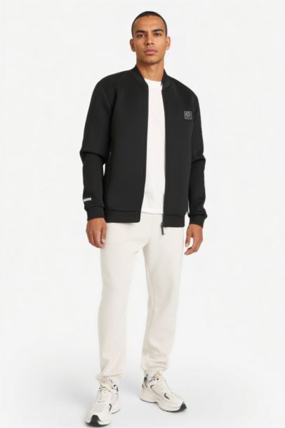 Slım Fıt Kolej Yaka Bomber Hırka