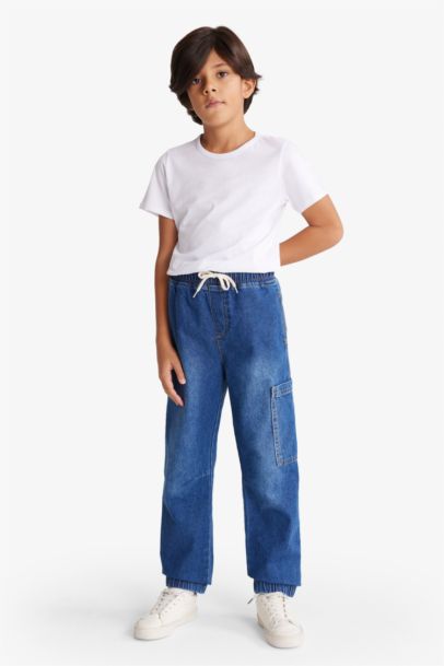 Jogger Fit Jean Pantolon Erkek Çocuk