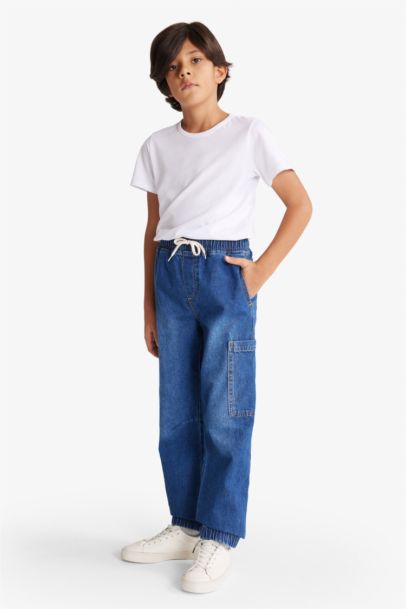 Jogger Fit Jean Pantolon Erkek Çocuk