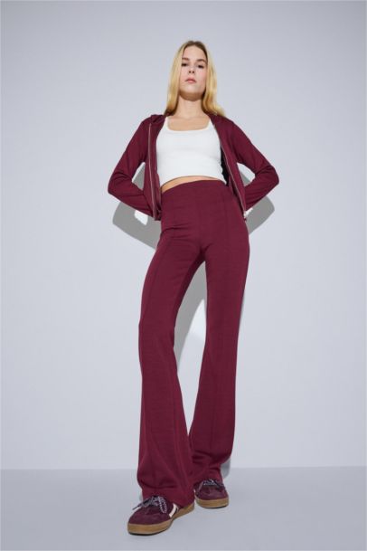 Flare Fit Modal Trousers