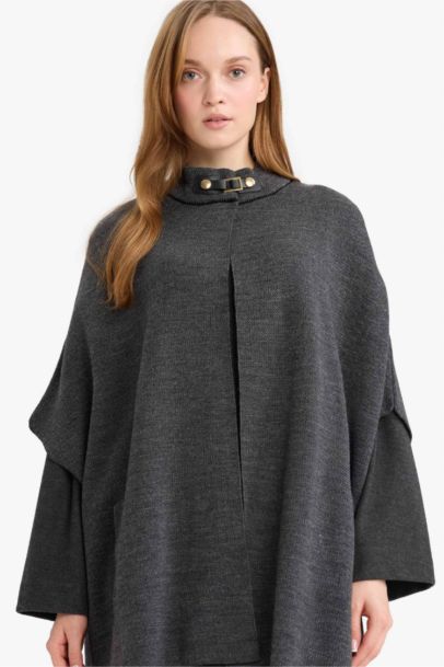 High Neck Knitwear Cardigan