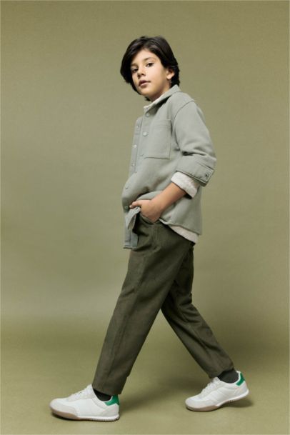 Standart Paça Kadife Pantolon Erkek Çocuk