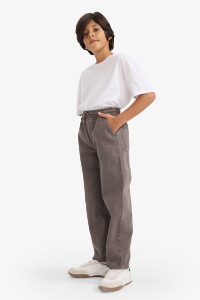 Baggy Fit Gabardine Trousers