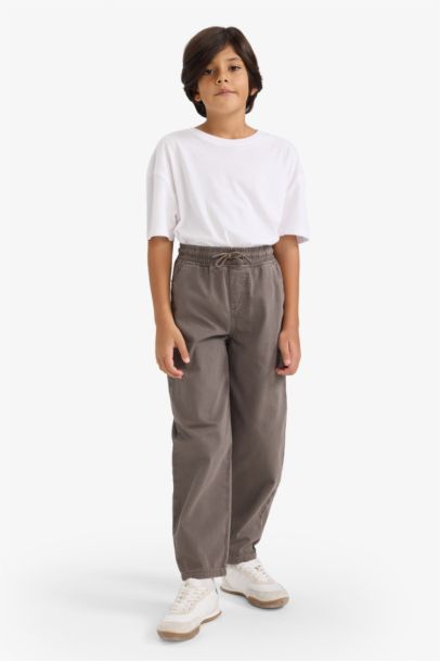Baggy Fit Gabardine Trousers