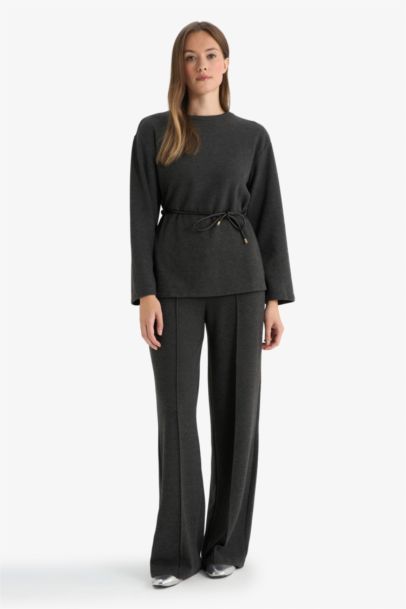 Regular Fit Crew Neck Long Sleeve T-Shirt