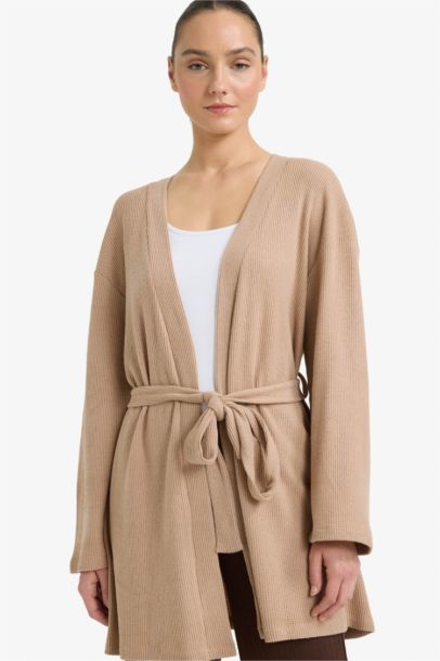 Regular Fit Wrap Collar Welsoft Plush Robe