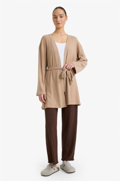 Regular Fit Wrap Collar Welsoft Plush Robe