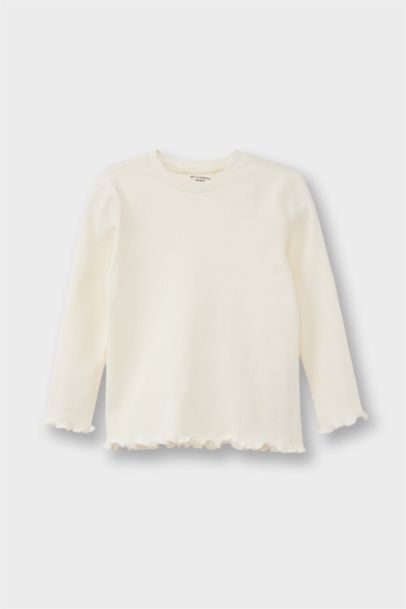 2'li Takım Uzun Kollu Tişört Kareli Elbise Kız Bebek