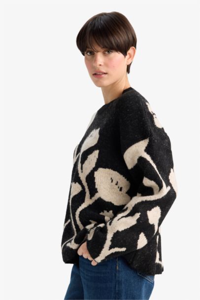 Pull en tricot Oversize à col rond