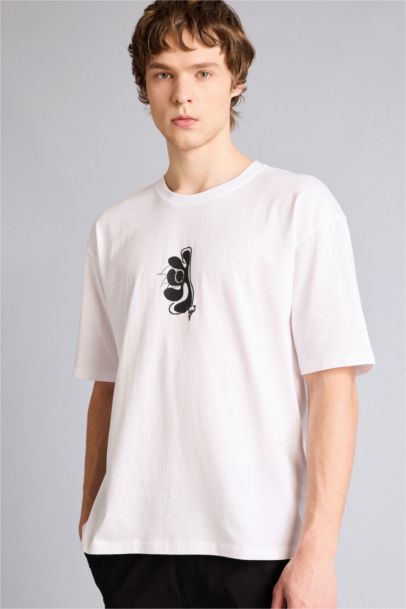 Boxy Fıt Baskılı Tişört