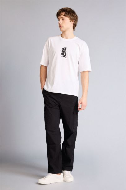 Boxy Fıt Baskılı Tişört