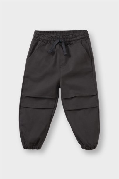 Erkek Bebek 2'li Takım Kareli Twill Kapüşonlu Gömlek Pantolon