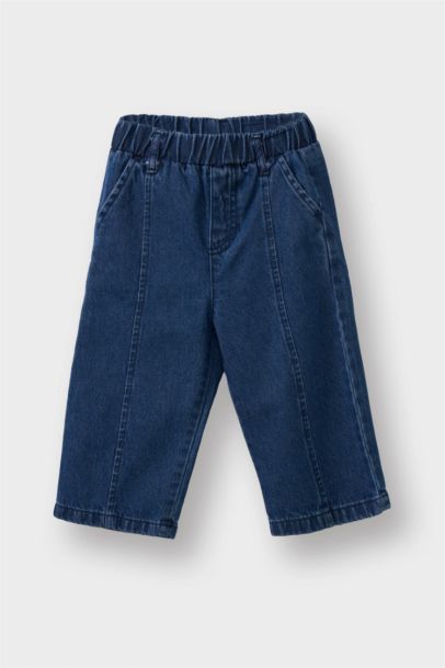 2'li Takım Baskılı Sweatshirt Jean Pantolon Erkek Bebek