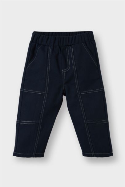 2'li Takım Baskılı Sweatshirt Jean Pantolon Erkek Bebek