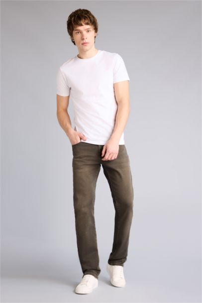 بنطرون جينز سيرجيو قصة عادية ملمس ناعم