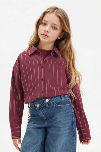Girl Regular Fit Long Sleeve Shirt and T-shirt