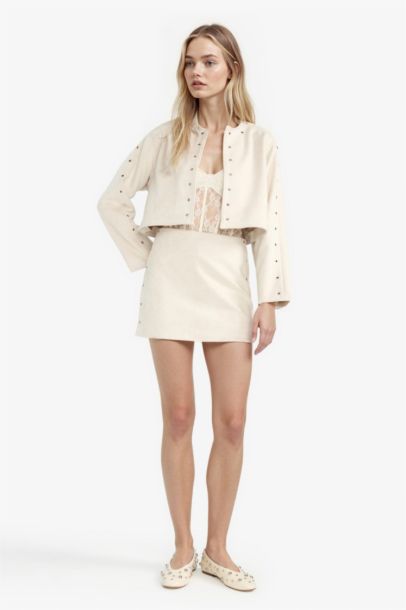 Mini Jupe taille normale en suédine