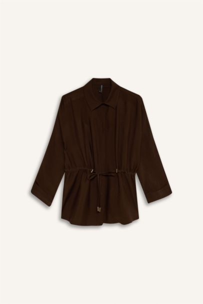 قميص ردن طويل قصة مريحة