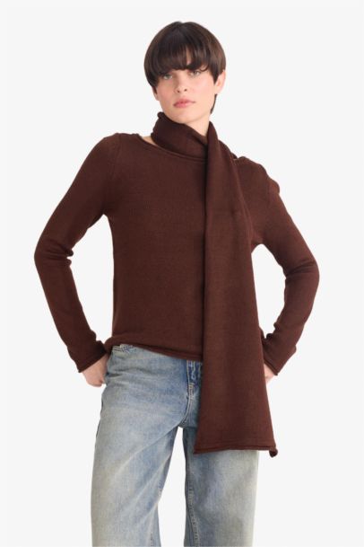 Regular Fit Boat Collar Knitwear Pullover