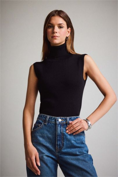 Turtleneck Tank Top