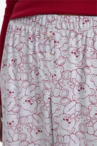 Regular Fit Desenli Pijama Altı