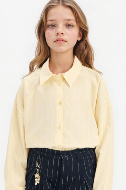 Girl Poplin Long Sleeve Shirt