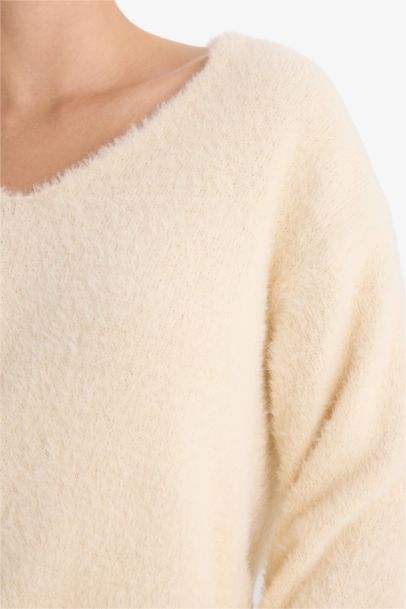 Pull en tricot Oversize à col V