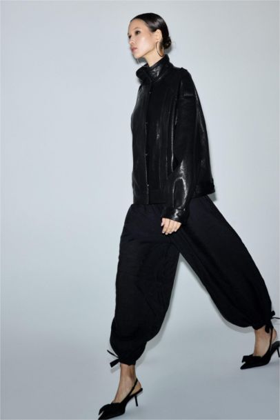 Balloon Fit Regular Waist Standard Length Trousers