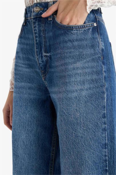 Jean taille haute Coupe droite