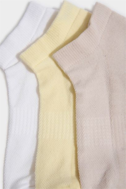 Kadın 3'lü Pamuklu Havlu Spor Çorap