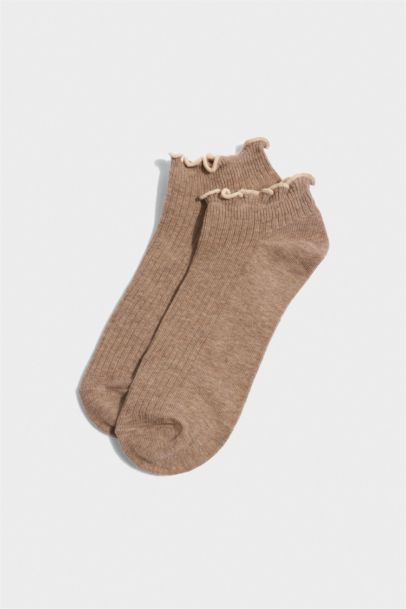 Kadın 5'li Pamuklu Patik Çorap