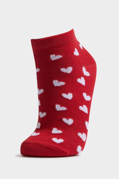 Kadın 3'lü Pamuklu Patik Çorap