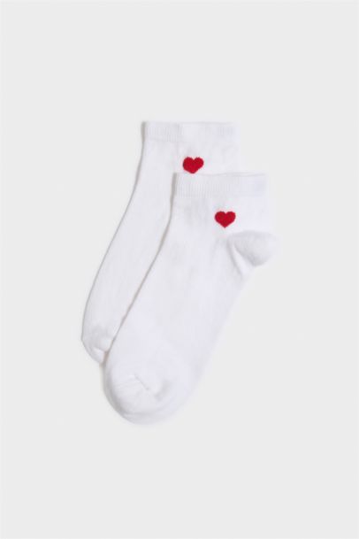 Kadın 3'lü Pamuklu Patik Çorap